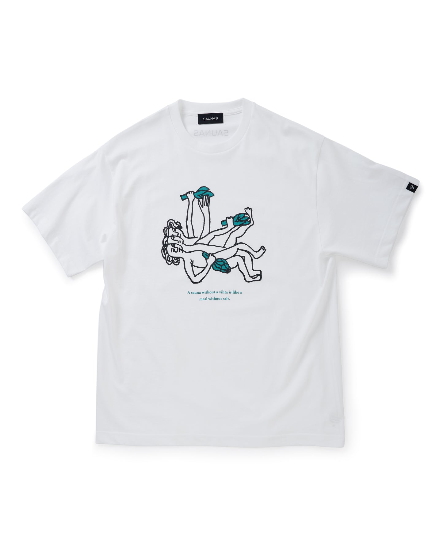 SAUNAS いにしえのサウナー グラフィックTシャツ