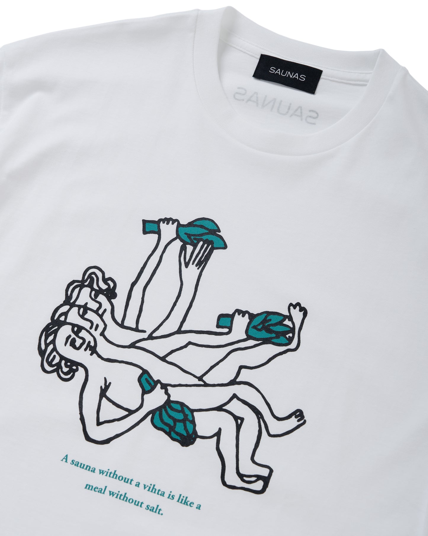 SAUNAS いにしえのサウナー グラフィックTシャツ