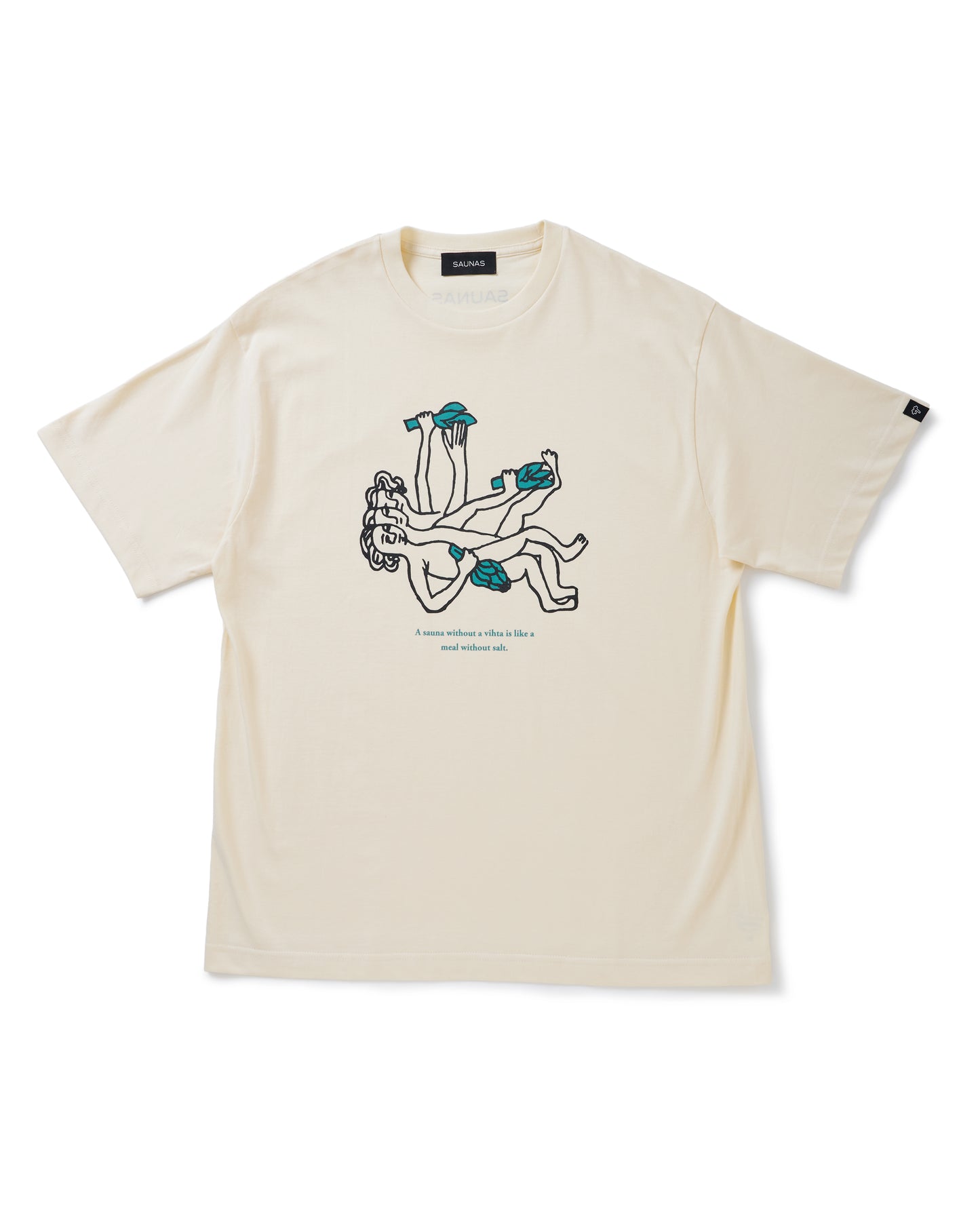 SAUNAS いにしえのサウナー グラフィックTシャツ