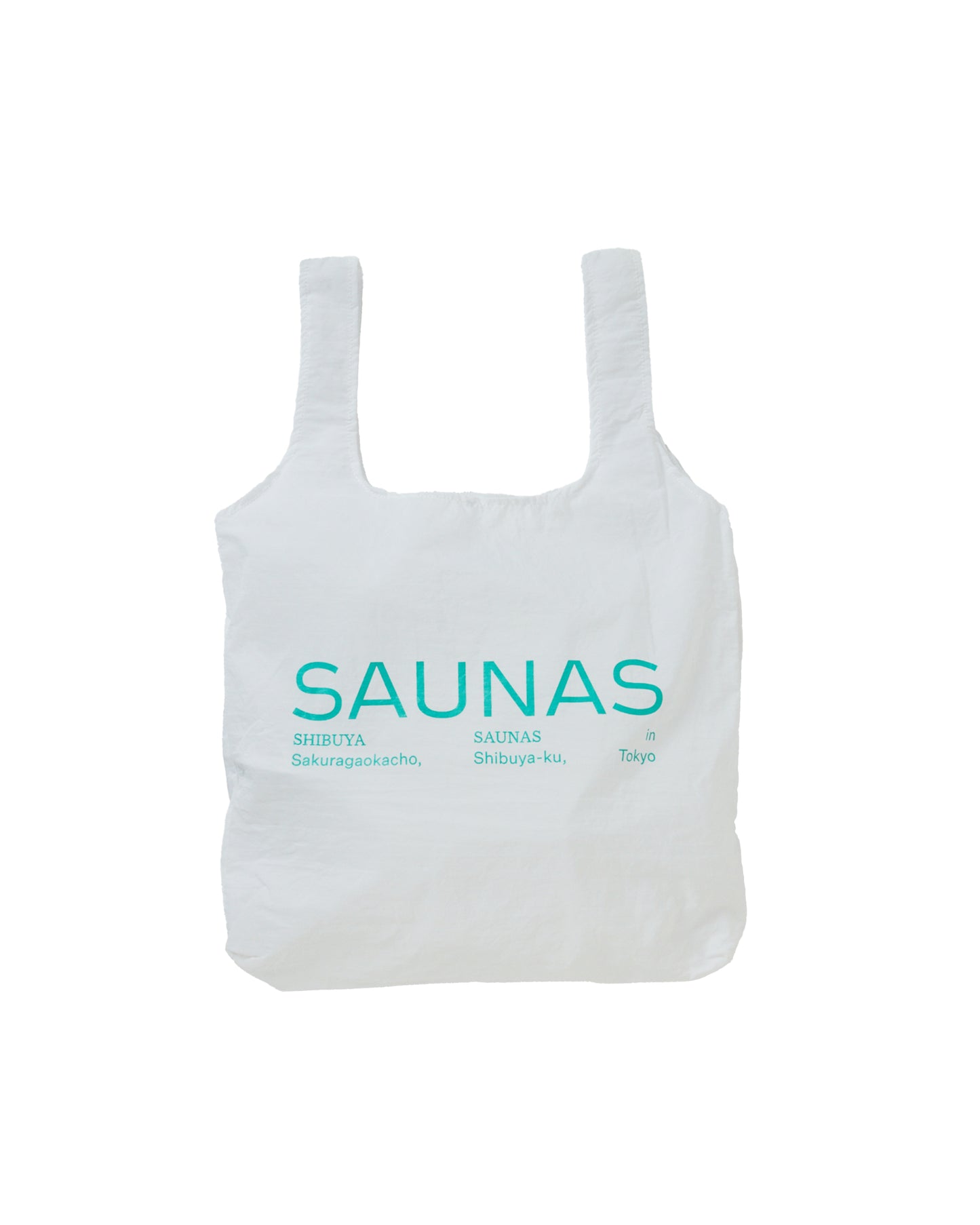 SAUNAS ロゴ ナイロンエコバッグ