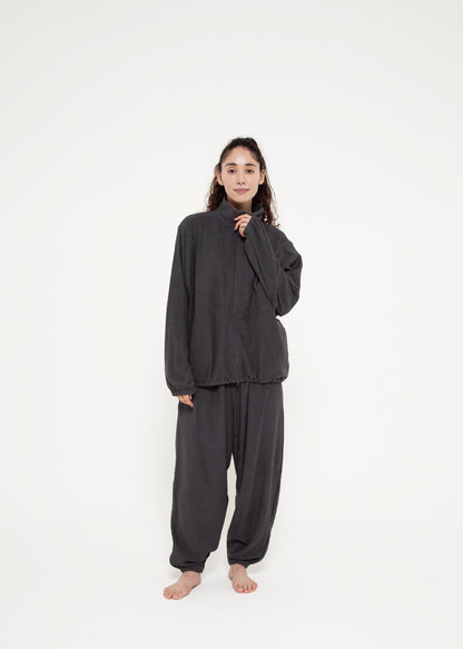 【NOWHAWコラボアイテム】SAUNAS " サ " towel cloth wide easy pants