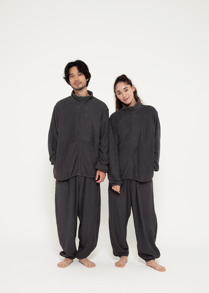 【NOWHAWコラボアイテム】SAUNAS " サ " towel cloth wide easy pants