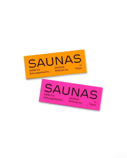 渋谷SAUNAS ロゴステッカー(New color)