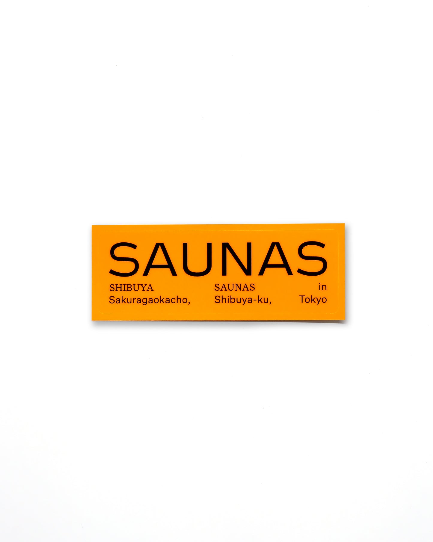 渋谷SAUNAS ロゴステッカー(New color)