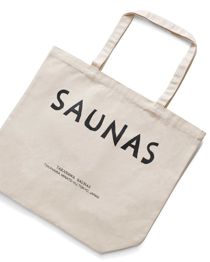 高輪SAUNAS ロゴ キャンパストート