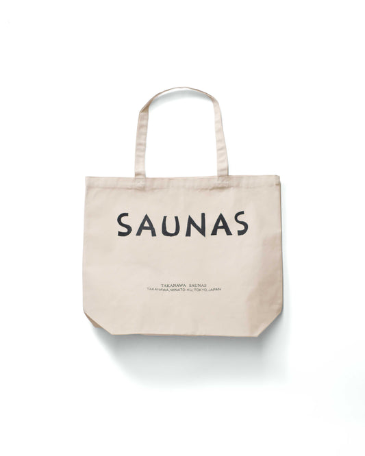 高輪SAUNAS ロゴ キャンパストート