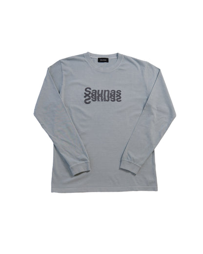 SAUNAS 水面ロゴ ロングスリーブTシャツ