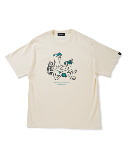 SAUNAS いにしえのサウナー グラフィックTシャツ