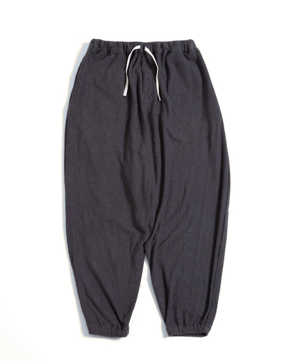 【NOWHAWコラボアイテム】SAUNAS " サ " towel cloth wide easy pants