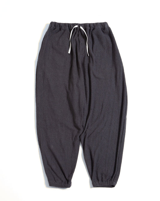 【NOWHAWコラボアイテム】SAUNAS " サ " towel cloth wide easy pants