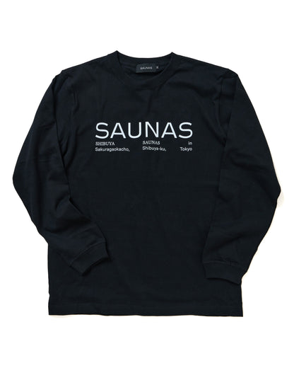 SAUNASロゴ ロングスリーブTシャツ