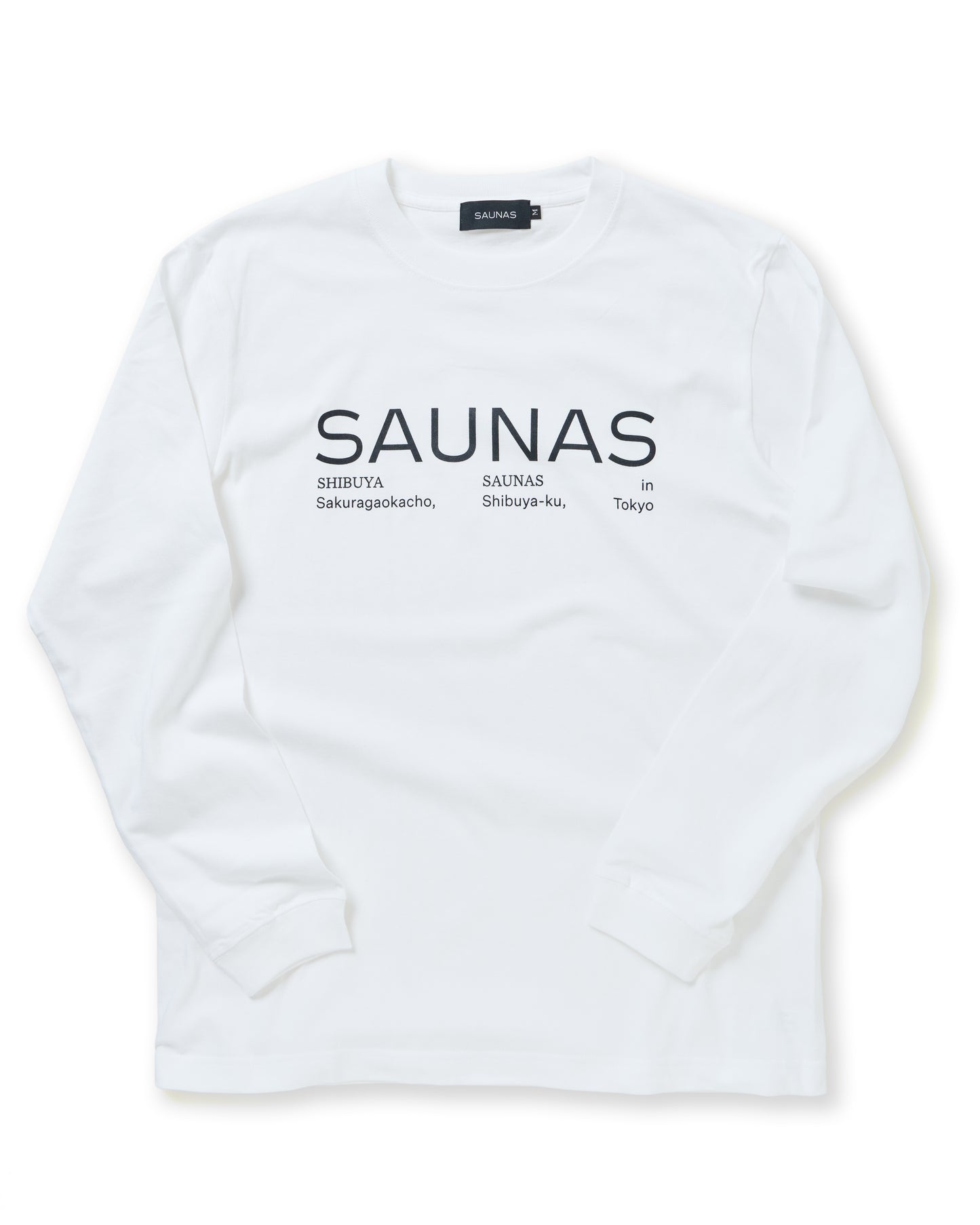 SAUNASロゴ ロングスリーブTシャツ