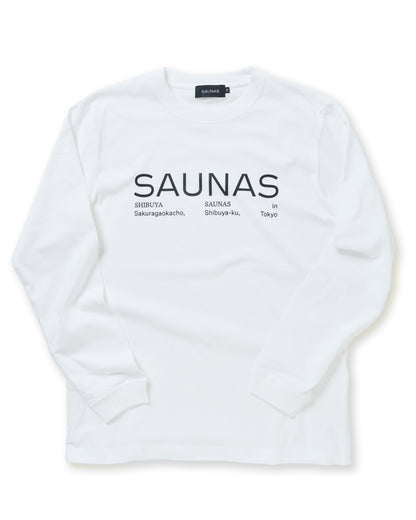 SAUNASロゴ ロングスリーブTシャツ